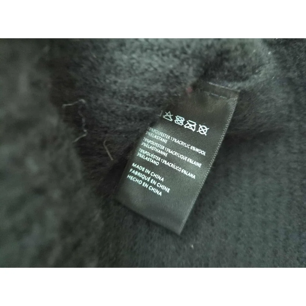 Maeve Anthropologie Neck Warmer Scarf‎ Womens One Size Cowl Black Knit